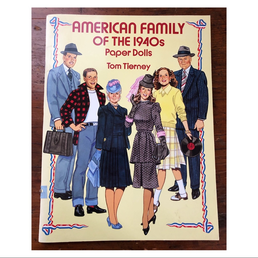 American Family of the 1940s Paper Dolls